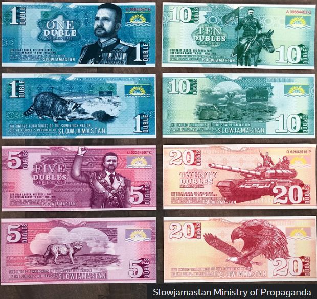 Slowjamastan, la monnaie